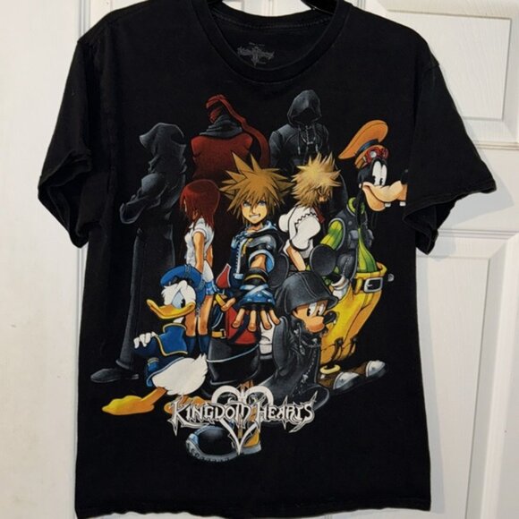 Disney Black Kingdom Hearts Shirt - Picture 2 of 6